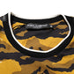 Multicolor Leopard Palm Leaf Men Crew Neck T-shirt