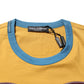Yellow Logo Crew Neck Short Sleeves T-shirt