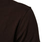 Brown Coin Laurel Print Men Crew Neck T-shirt