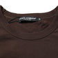 Brown Coin Laurel Print Men Crew Neck T-shirt
