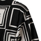 Black Logo Monogram Cotton Crew Neck T-shirt