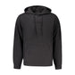 Black Cotton Men Hoodie