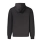 Black Cotton Men Hoodie