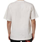 White Cotton Logo Print Crew Neck T-shirt