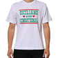 White Graphic Print Cotton Crew Neck T-shirt
