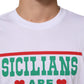 White Graphic Print Cotton Crew Neck T-shirt