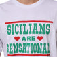 White Graphic Print Cotton Crew Neck T-shirt