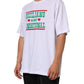 White Graphic Print Cotton CrewNeck T-shirt