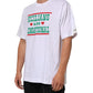 White Graphic Print Cotton Crew Neck T-shirt