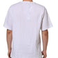 White Graphic Print Cotton Crew Neck T-shirt