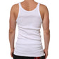 White Sleeveless Round Neck Tank Top T-shirt