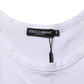 White Sleeveless Round Neck Tank Top T-shirt