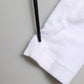 White Long Sleeves Button Closure T-shirt
