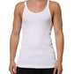 White Sleeveless Round Neck Tank Top T-shirt