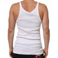 White Sleeveless Round Neck Tank Top T-shirt