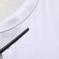 White Sleeveless Round Neck Tank T-shirt