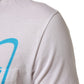 White Graphic Print Cotton Crew Neck T-shirt