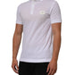 White Collared Short Sleeves Polo Men T-shirt