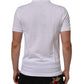 White Collared Short Sleeves Polo Men T-shirt