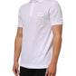 White Collared Short Sleeves Polo Men T-shirt