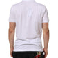 White Collared Short Sleeves Polo Men T-shirt