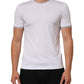 White Short Sleeves Round Neck Men Underwear T-shirt