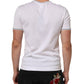 White Short Sleeves Round Neck Men Underwear T-shirt