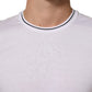 White Short Sleeves Round Neck Men Underwear T-shirt