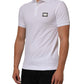White Collared Short Sleeves Polo Men T-shirt