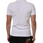 White Collared Short Sleeves Polo Men T-shirt