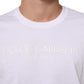 White Cotton Crew Neck Short Sleeves T-shirt