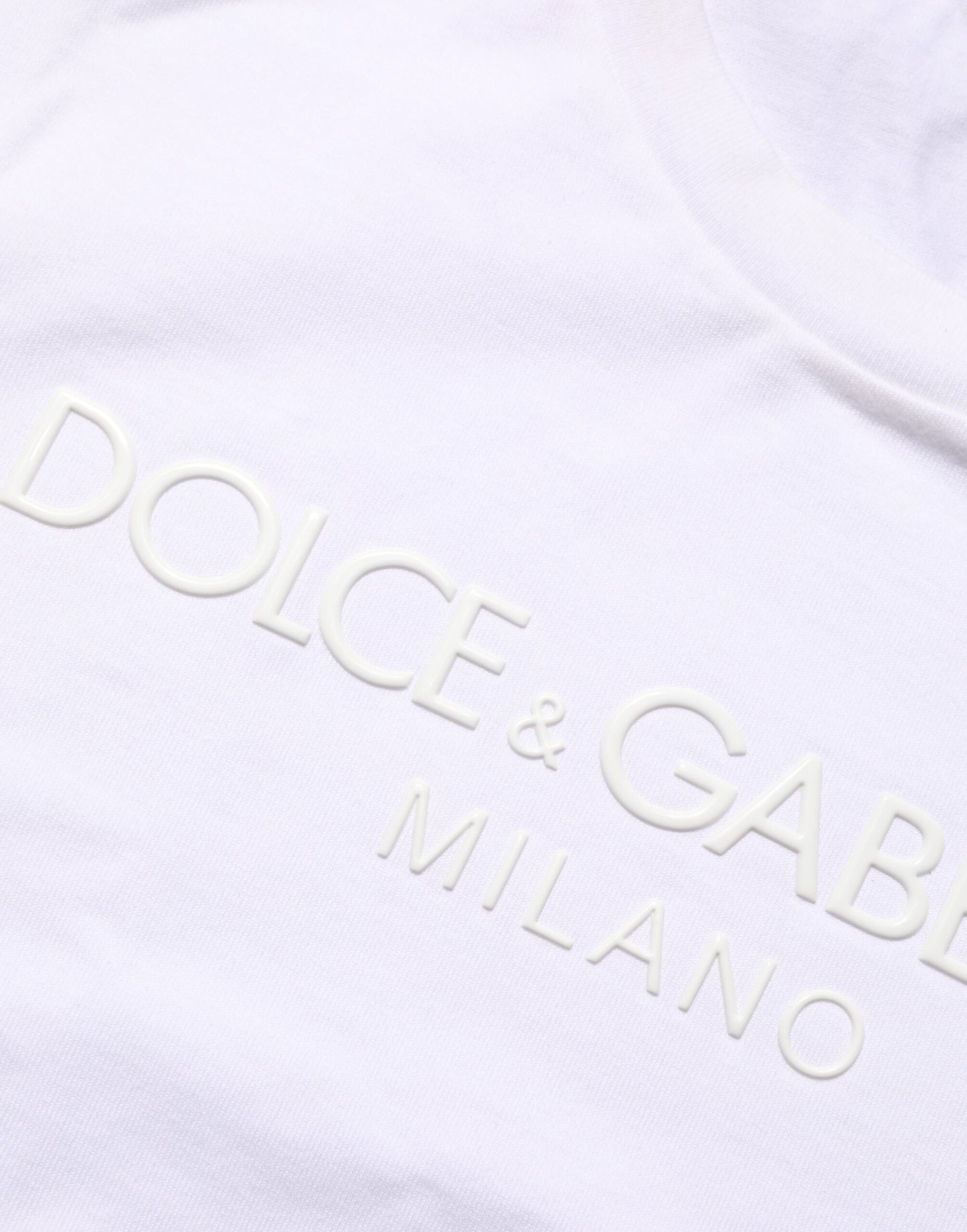 White Cotton Crew Neck Short Sleeves T-shirt