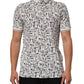 White Musical Print Collared Polo T-shirt