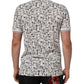White Musical Print Collared Polo T-shirt