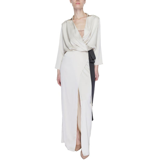 Beige Polyester Long