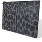 Multicolor Leopard Jacquard Logo Plaque Document Briefcase Bag
