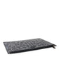 Multicolor Leopard Jacquard Logo Plaque Document Briefcase Bag