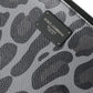 Multicolor Leopard Jacquard Logo Plaque Document Briefcase Bag