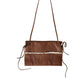 Brown Leather Fur Inner Lining Neck Strap WinterFleece Handwarmer