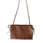 Brown Leather Fur Inner Lining Neck Strap WinterFleece Handwarmer