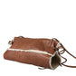 Brown Leather Fur Inner Lining Neck Strap WinterFleece Handwarmer