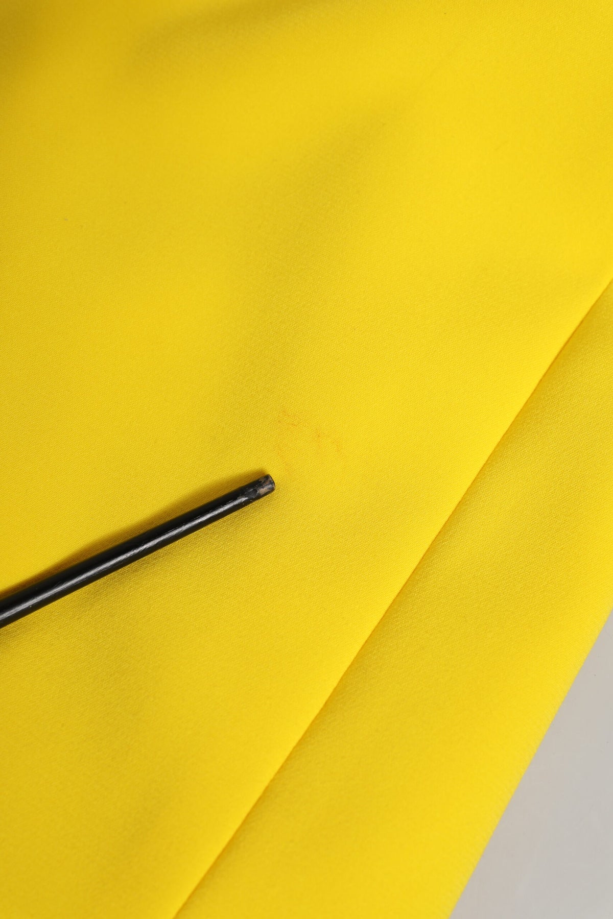 Yellow Polyester Sleeveless Sheath Midi Dress