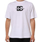 White Logo Print Cotton Crew Neck Men T-shirt