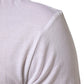 White Logo Print Cotton Men Crew Neck T-shirt