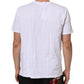 White Logo Print Cotton Crew Neck T-shirt