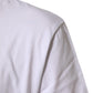 White Logo Print Cotton Crew Neck T-shirt