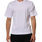 White Angel Print Cotton Men Crew Neck T-shirt