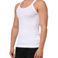 White Sleeveless Round Neck Tank Top T-shirt