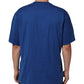 Blue Logo Print Cotton Crew Neck Men T-shirt