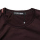 Brown Logo Plaque Cotton Crew Neck T-shirt